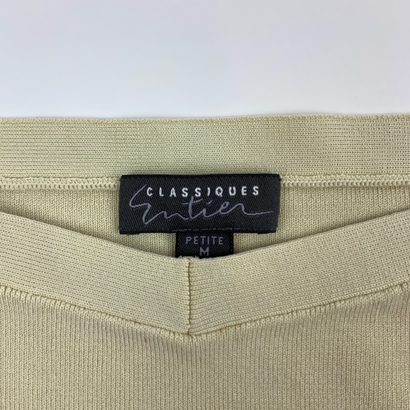 Classiques Entier Womens Tank Top Yellow Petite M - Picture 3 of 7